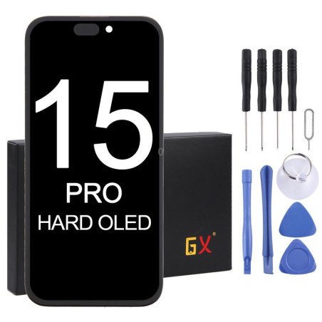 Écran iPhone 15 Pro OLED rigide GX | Kintora