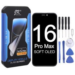 Pantalla iPhone 16 Pro Max OLED flexible JK | Kintora